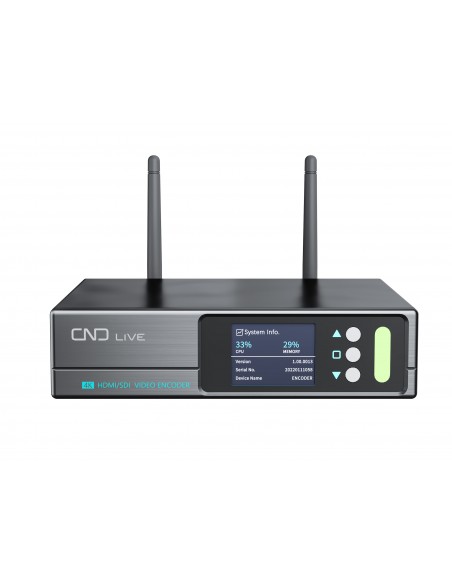 CNDLive C6 Encoder HDMI y SDI. H265 Dual Channel 4KP30 HDMI and 3G-SDI inputs/loop
