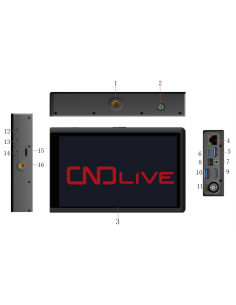 CNDLive X1 4G Bonding Video Encoder. Dual inputs: 4Kp30... 2