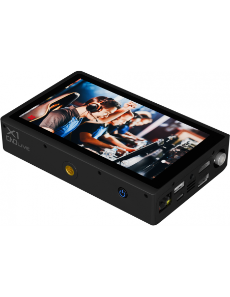 CNDLive X1 4G Bonding Video Encoder. Dual inputs: 4Kp30 HDMI and 3GSDI