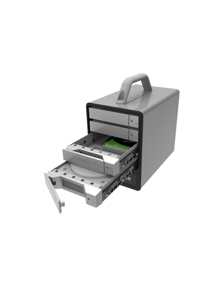 Stardom SR4-B32. Cabina RAID 4 discos RAID5, 0, etc. USB 3.2. Color Plateado