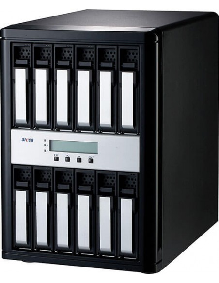 Areca Desktop RAID, 12 x 3.5 TRI-MODE, 2x 80/120Gb/s TB5 & USB 3.2 Gen 2