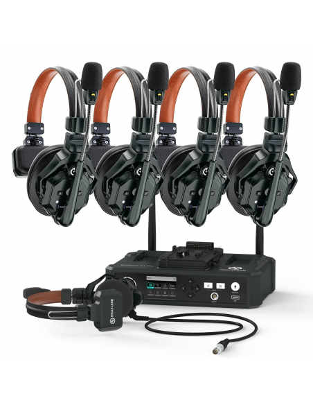 Hollyland Solidcom C1 PRO Intercom Inalámbrico Full Duplex con 4 auriculares CON BASE