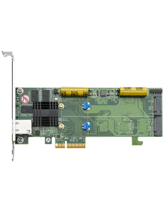 ARECA 2x M.2 + PCIe 2.0 x4, RAID Card 512MB Cache,...