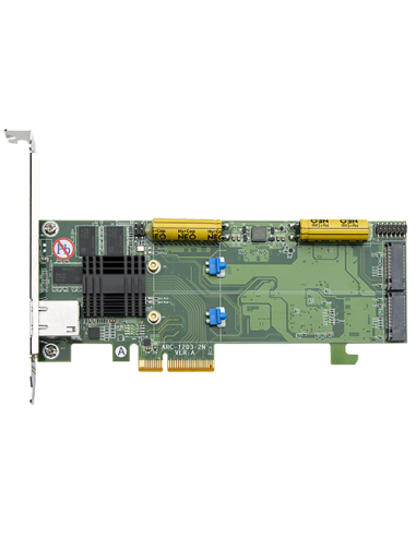 ARECA 2x M.2 + PCIe 2.0 x4, RAID Card 512MB...