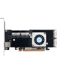 ARECA PCIe 5.0 x16 M.2 NVMe Adapter, 4x MCIO, Gen5 x8