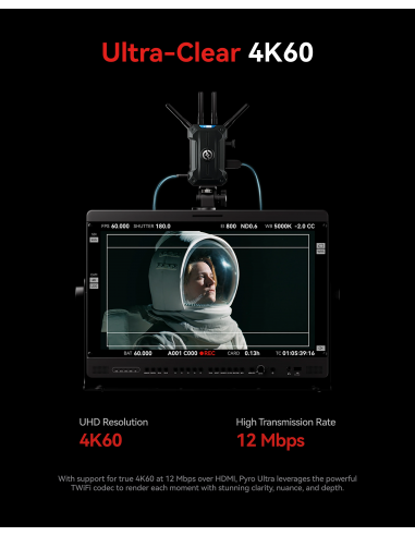 Hollyland Pyro Ultra 1TX & 1RX Wireless Video...
