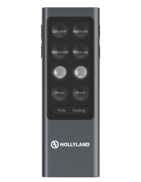 Hollyland MELO P1 Combo (Gris espacial, con mezclador de audio inteligente + auriculares de monitorización TWS + mando a distancia + estuche de carga) Sistema inalámbrico de creación musical