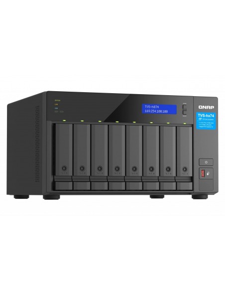 QNAP Intel® Core™ i7 12-core 20-thread Processor 32GB (2x 16GB) DDR4 SODIMM (Max. 64GB) 2 x 2.5GbE (