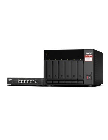QNAP 6-bay 3.5 HDD TOWER NAS (TS-673A-8G) with...