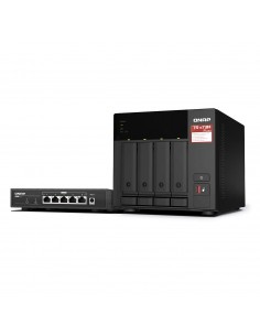 QNAP 4-bay 3.5" HDD TOWER NAS (TS-473A-8G) with 5 Ports...