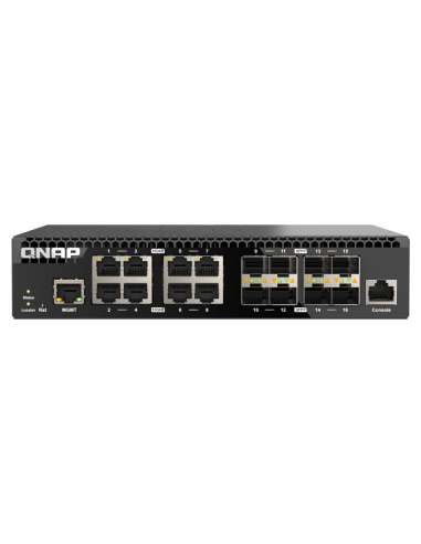 QNAP QSW-M3216R-8S8T 8 port 10GbE SFP+ and 8...