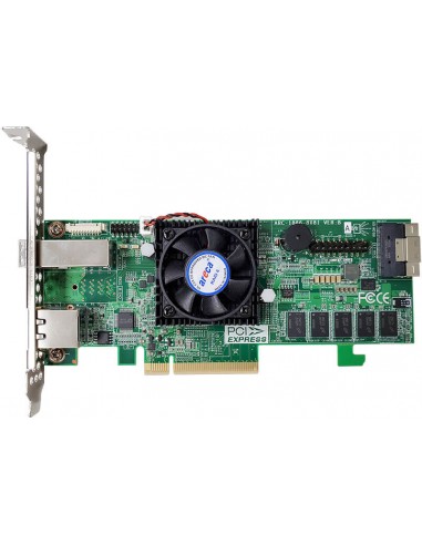 ARECA 12 PORT TRI MODE RAID PCIE 4 X8, 8GB...