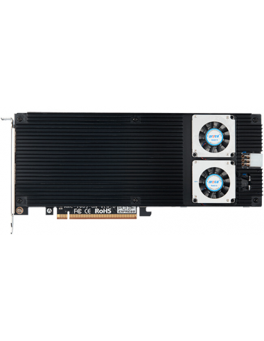 ARECA PCIe 5.0 x16 M.2 NVMe Adapter, 8x M.2,...