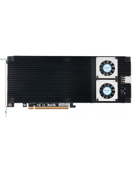 ARECA PCIe 5.0 x16 M.2 NVMe Adapter, 8x M.2, Gen5 x4