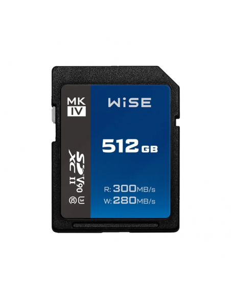 Wise 512GB SDXC UHS-II V90 MK-IV Memory Card