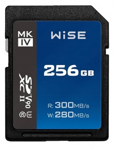 Wise 256GB SDXC UHS-II V90 MK-IV Memory Card