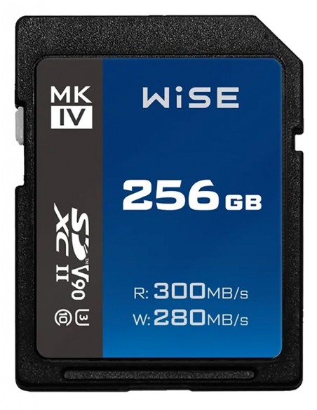 Wise 256GB SDXC UHS-II V90 MK-IV Memory Card
