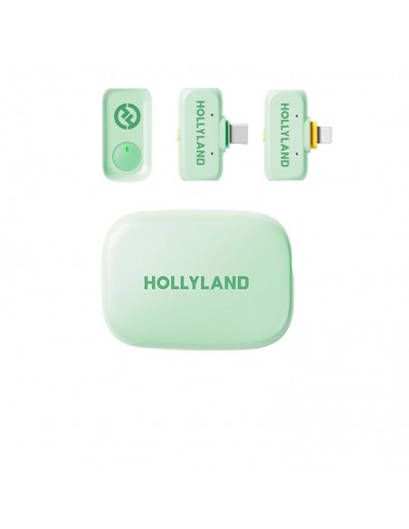 LARK A1 Combo (Mint Green, with USB-C RX + Lightning RX + Charging Case) Wireless Microphone
