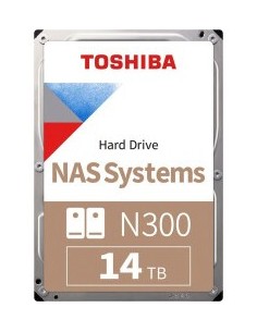 Toshiba Internal HDD 3.5" 14TB NAS N300 7200RPM 1024MB -...