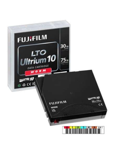 FUJIFILM Ultrium LTO-10 (SrFe+BaFe) WORM etiquetado 30TB/75TB secuencia a medida