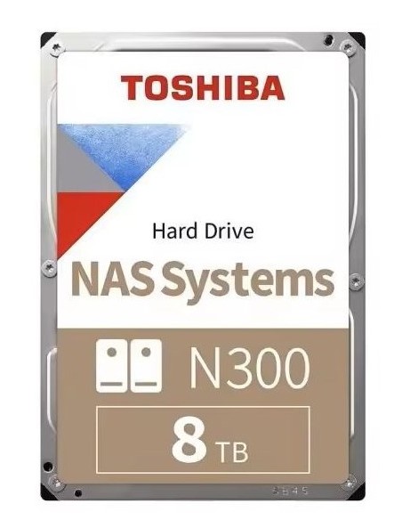 Toshiba Internal HDD Toshiba 3.5" 8TB NAS N300 7200RPM 512MB Bulk Canon Digital Included