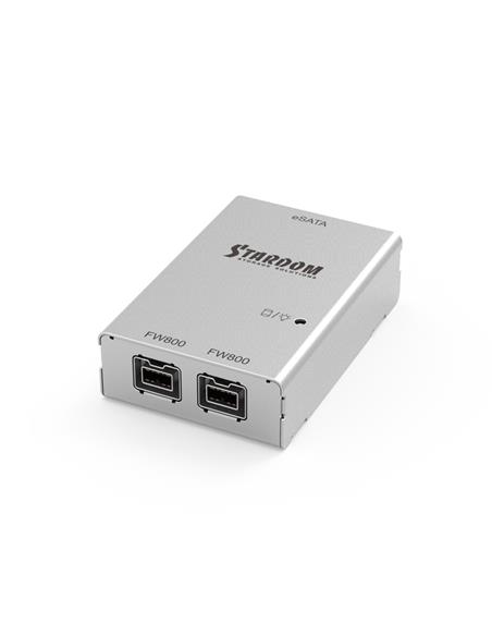 Conversor eSATA a Firewire800 X 2. Incluye cables eSATA y Firewire800