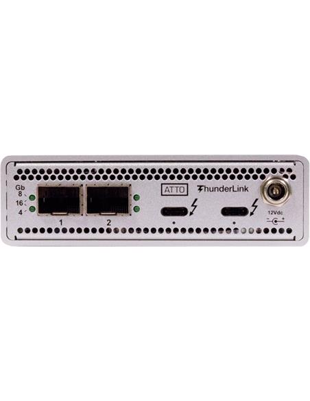 ATTO ThunderLink 2x 40Gb Thunderbolt3 to 2x 16Gb Fibre Channel inc. Optical SFP+ LC