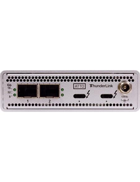 ATTO ThunderLink 2x 40Gb Thunderbolt 3 to 2-Port 32Gb Fibre Channel Optical SFP+