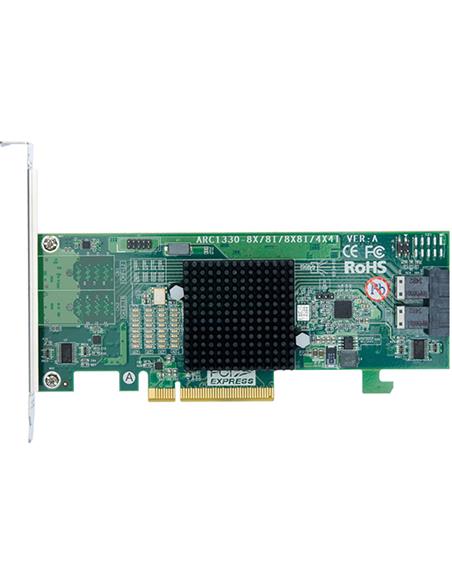 ARECA PCIe 3.0 x8 SAS Adapter, 8x 12Gb/s intern (2x SFF-8643)