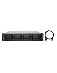 12-bay 2U rackmount USB-C 3.1 Gen2 10Gbps JBOD expansion unit, redundant PS
