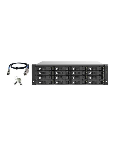 16-bay 3U rackmount SAS 12Gbps JBOD expansion enclosure with SAS expander,