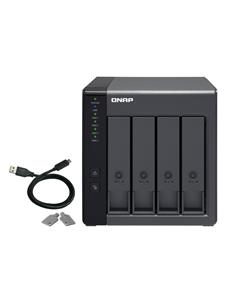 4-bay 3.5" SATA HDD USB 3.0 type-C hardware RAID external enclosure. USB-C