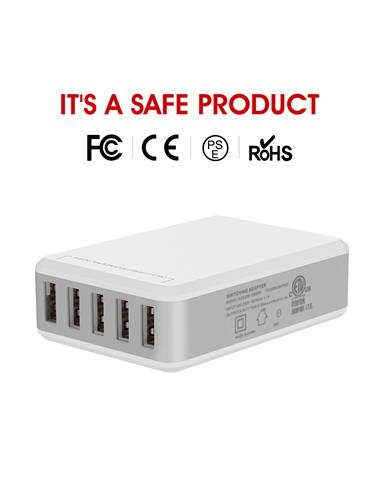 Hollyland Cargador USB 5 puertos, para 5 Petacas Intercom
