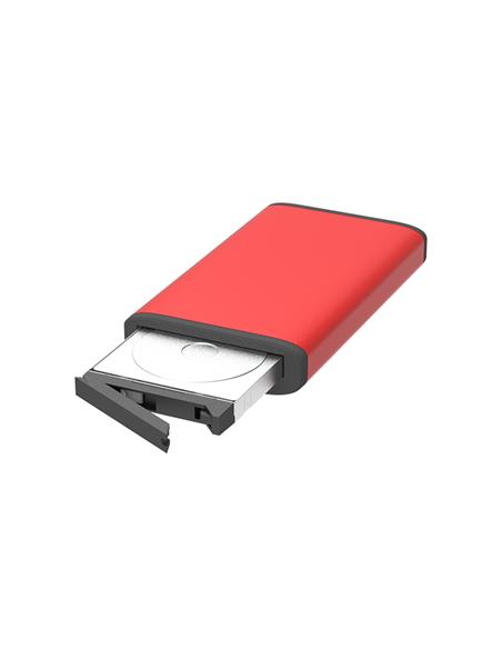 Stardom Disco Portátil USB-C USB3.1 Carcasa Autoalimentada color Rojo