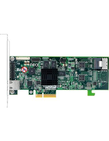 ARECA 4port 6Gb/s SATA PCIe 2.0 x4, RAIDCard, 512MB Cache, 1x intern SFF-8087,LP