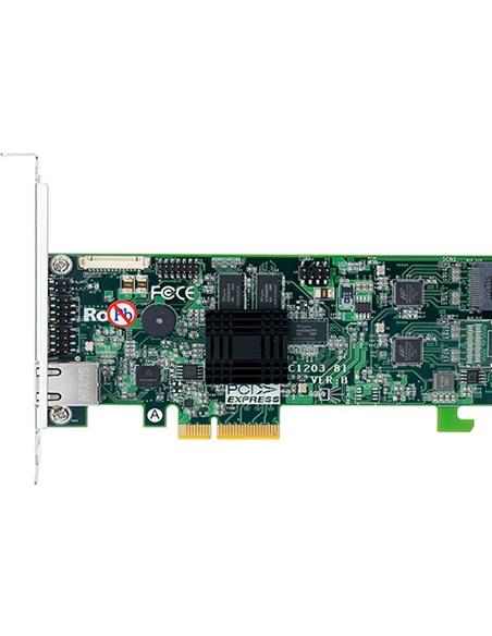 ARECA 4port 6Gb/s SATA PCIe 2.0 x4, RAIDCard, 512MB Cache, 1x intern SFF-8087,LP