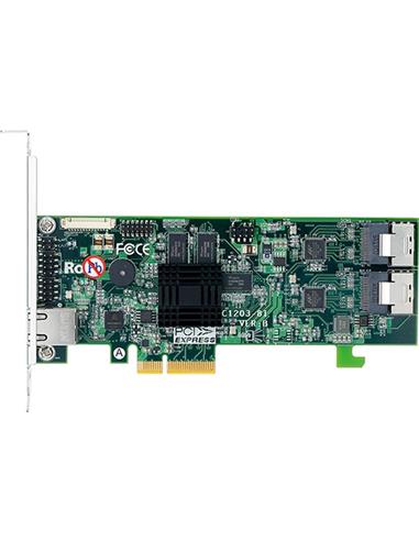 ARECA 8port 6Gb/s SATA PCIe 2.0 x4, RAIDCard, 512MB Cache, 2x intern SFF-8087,LP