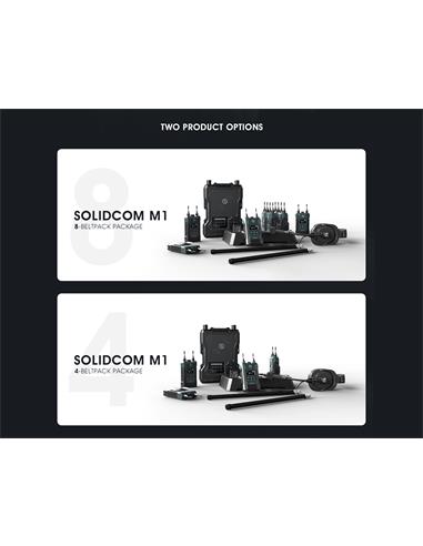 Hollyland Solidcom M1-4B. Intercom Audio con 4 petacas. 450m