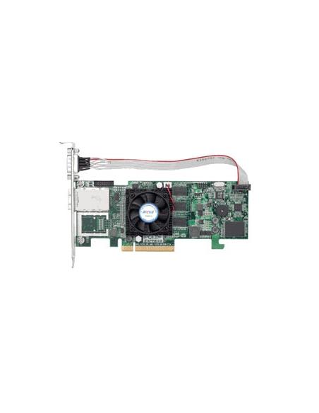 ARECA 4port 6Gb/s SAS PCIe x8 RAID Card,512MB Cache, 1x extern SFF-8088, LP