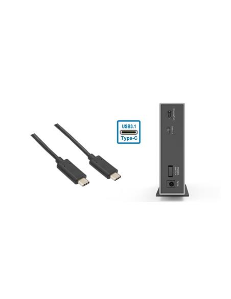 Stardom iTank 1 HDD/SDD USB-C con cable USB-C a USB-A. Color Negro