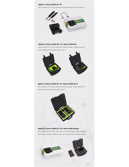 Vaxis Storm 3000 DV Kit Transmisión Inalámbrico SDI/HDMI 1000m V Mount