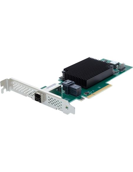 ATTO ExpressSAS x8 PCIe Gen4.0 to 4-Port Ext/4-Port Int 12Gb SAS/SATA Low Profile