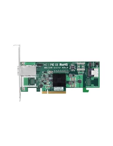ARECA PCIE 2.0 X8 SAS ADAPTER, 8X 6GB/S1x int. (SFF-8087) & 1x ext. (SFF-8088)