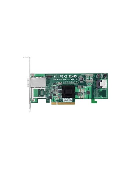 ARECA PCIE 2.0 X8 SAS ADAPTER, 8X 6GB/S1x int. (SFF-8087) & 1x ext. (SFF-8088)