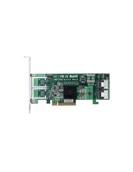 ARECA PCIE 2.0 X8 SAS ADAPTER, 8X 6GB/Sintern (2x SFF-8087)