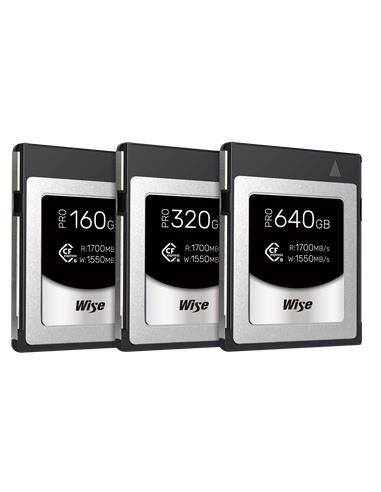 Wise Tarjeta CFexpress Type B PRO 160GB - Lectura(R) 1700MB/s- Escritura(W) 1550MB/s