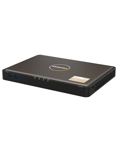 Qnap NASbook, Intel Celeron N5105/N5095 4-core, burst up to 2.9GHz, 8GB DDR4, 4 SSD M.2, 2 x 2.5GbE