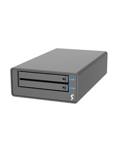 Stardom Cabina RAID portátil 2 x M.2 SATA SSD, USB 3.2 Gen2 Type-C, con cable C - C & C-A USB