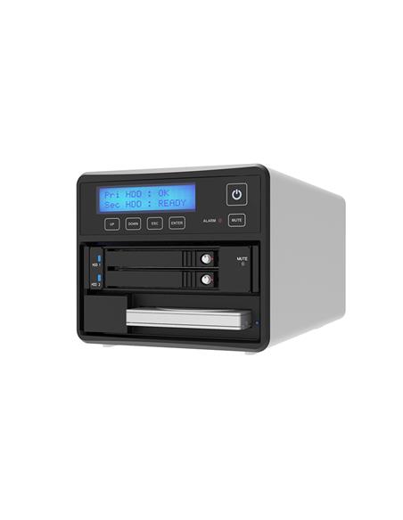Stardom Cabina RAID0/1 2x M.2 SATA y 1 HDD 3.5" a USB-C. Cable USB-C a USB-C