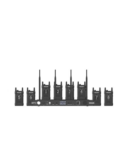 Hollyland Syscom1000T. Sistema Intercom Audio con 8 petacas. 350m, Tally wireless y cable